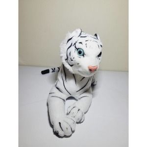Stuffed white Bengal tiger plush 13"